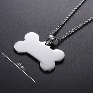 нержавеющая сталь жетоны собаки кость кулон