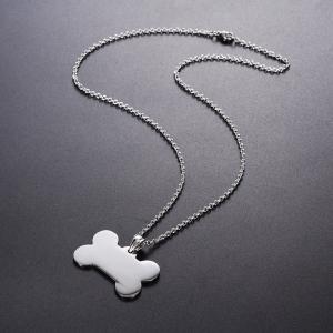 нержавеющая сталь жетоны собаки кость кулон