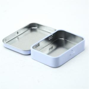 Пользовательский стильный металлический мини прямоугольный оловянный ящик для конфеты