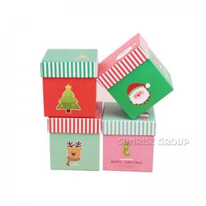 Маленькая квадратная бумажная печать Рождественская ночь Apple Подарочная коробка