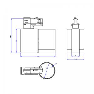 7W-50W UL сертифицированный трек dimmable led spot lighting белый закрытый светильник