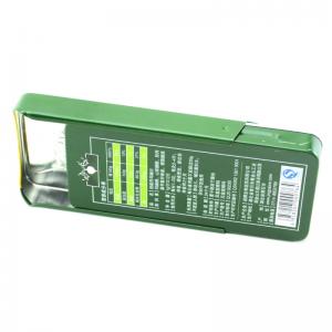 Маленький прямоугольный оловянный ящик для монетных дворов, продуктов для здоровья