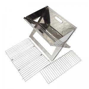 Нержавеющая сталь легко переносит складной портативный барбекю на углях