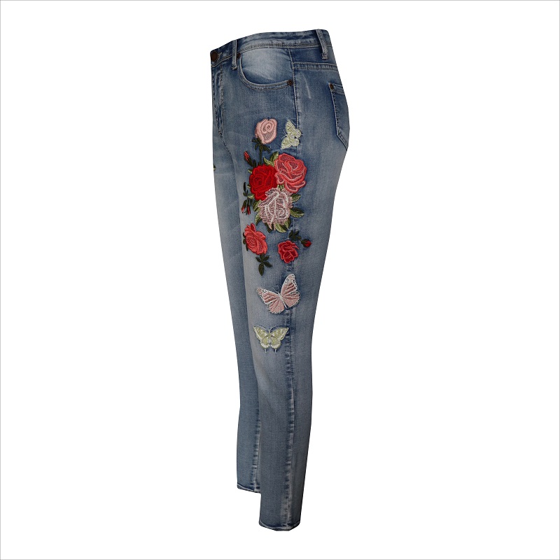женские джинсы с вышивкой WS1382 $ 8- $ 9