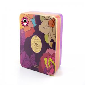 Горячее продавая квадратная коробка олова для mooncake, упаковки печенья