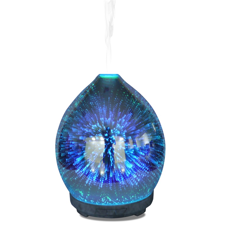Радуга красивый 3D стеклянный фейерверк домашний аромат увлажнитель аромат диффузор