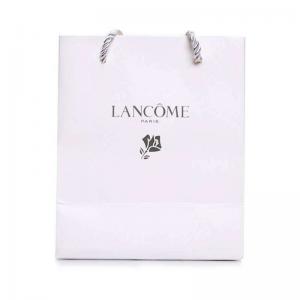 матовые ламинированные бумажные пакеты с золотой фольгой с собственным логотипом