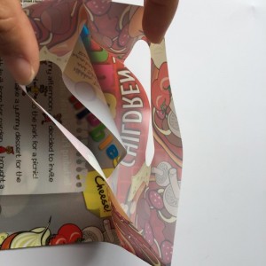 Полностью печатные пластиковые пакеты для упаковки с ручкой