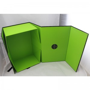 магнитная складная бумажная подарочная коробка с лентой