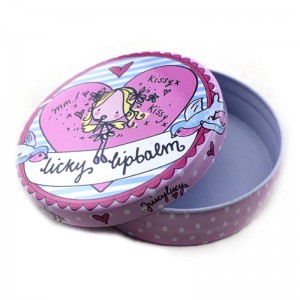 Косметическая упаковка, круглая жестяная коробка для обуви