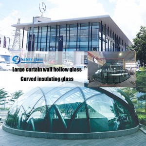 Высококачественное изоляционное стекло для наружных стен покрыто 24-каратным золотом и другими цветами, а также гибким изогнутым...