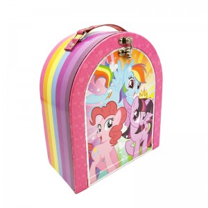 Нестандартная конструкция твердой коробки для завтрака бумаги картона напечатала сладостную коробку подарка для детей