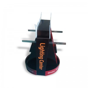 Розничная дешевая стойка дисплея рифлёного картона встречная стоящая с крюком