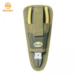 Зеленый плоскогубцы и сумка для инструментов