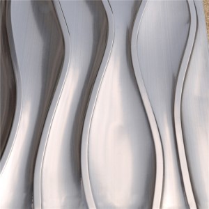 30 * 60 волновых металлических / металлических мозаичных плиток для Backsplash