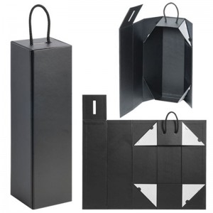 Роскошные на заказ картонные складные винные подарочные коробки оптом