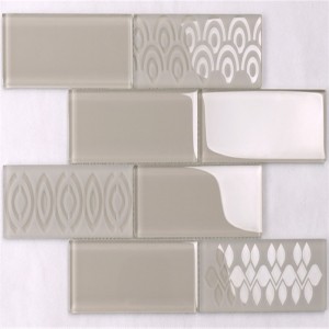 Ледяной треск сломанной арабески волнистой стеклянной плиткой цены