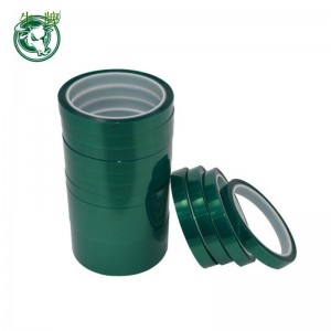 Спецификация индивидуальные зеленый цвет ПЭТ-пленка силиконовая клейкая лента лента для маскировки