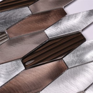 Металлическая плитка из алюминиевого сплава Смешайте стеклянную мозаику