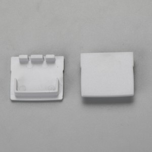 Алюминиевый профиль с алюминиевым профилем с крышкой и торцевыми крышками для установки светодиодных лент