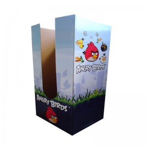 Изготовленная на заказ стойка дисплея картона, рифлёная стойка дисплея картона, блок полки дисплея пола