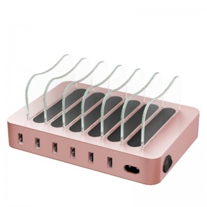 KPS-8403LC Зарядное устройство для шести портов USB (кабель переменного тока США / ЕС / Великобритании / АС)