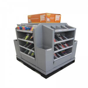 Стойка дисплея паллета супермаркета игрушки картона изготовленная на заказ собранная