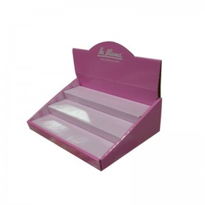 Изготовленная на заказ бумажная стойка Countertop картона POS POS дисплея косметик рифлёная для косметики