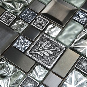 Смола золотая фольга и керамическая мозаика настенная плитка