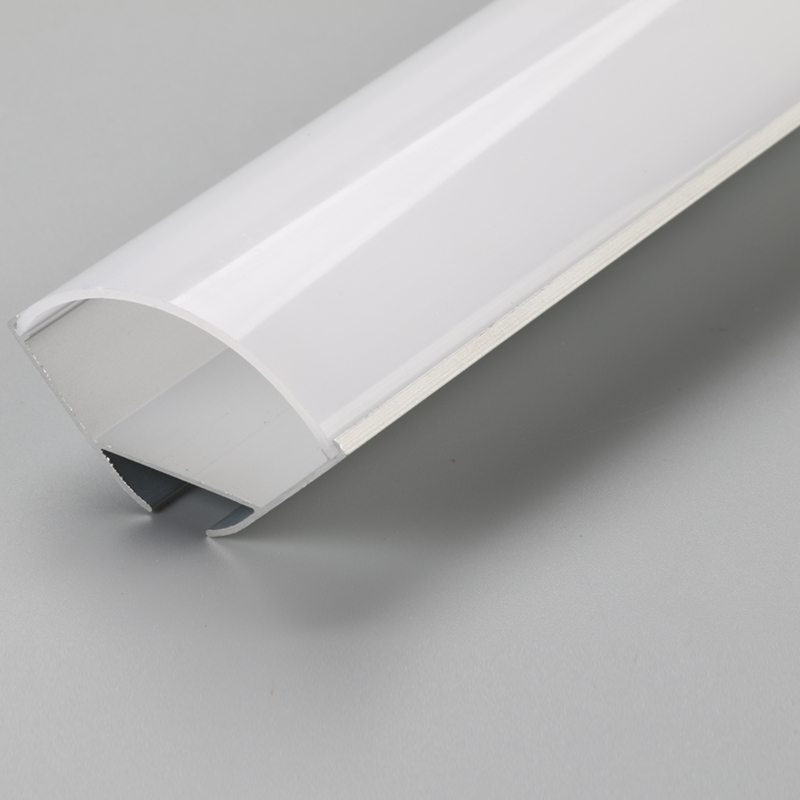 Широкий угловой профиль из анодированного алюминия для светодиодной ленты