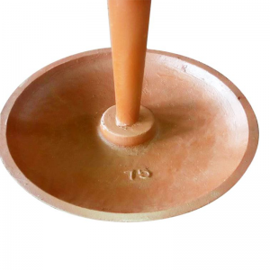 Большой якорный грибной якорь, окрашенный в красный цвет