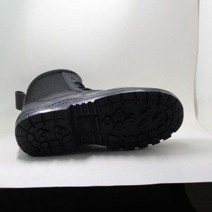 Военный ботинок из натуральной кожи с высокой лодыжкой