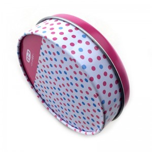 Таможня напечатала коробку олова подарка высокого качества круглую для упаковки конфеты