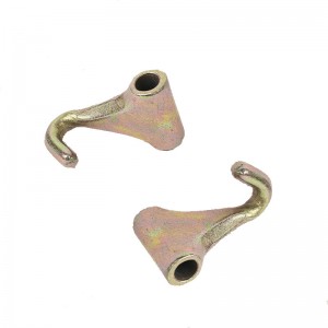 Кованый крючок для пальца с желтым покрытием