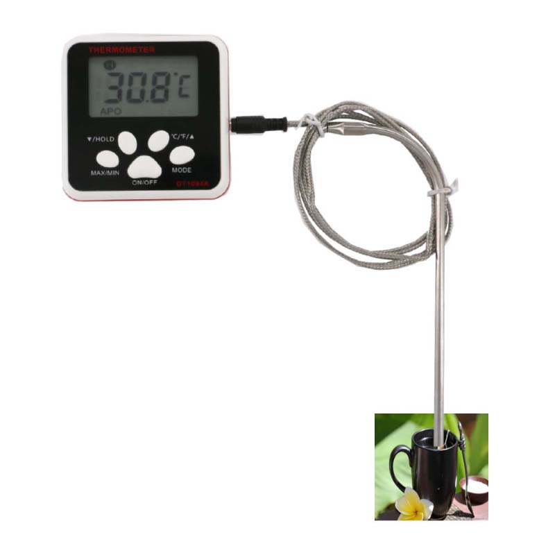 Пищевой цифровой термометр для мяса Long Probe Line Портативный дом вне использования