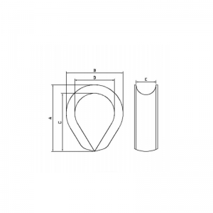 Оцинкованная сталь К-3, наперсток для волоконного каната