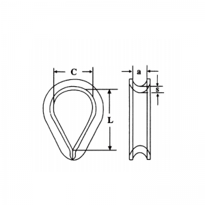 DIN6899 B Наконечник оцинкованный