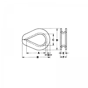 Сверхмощный оцинкованный наперсток G-414