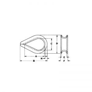 Тип США G-411 Наперсток для легкого каната