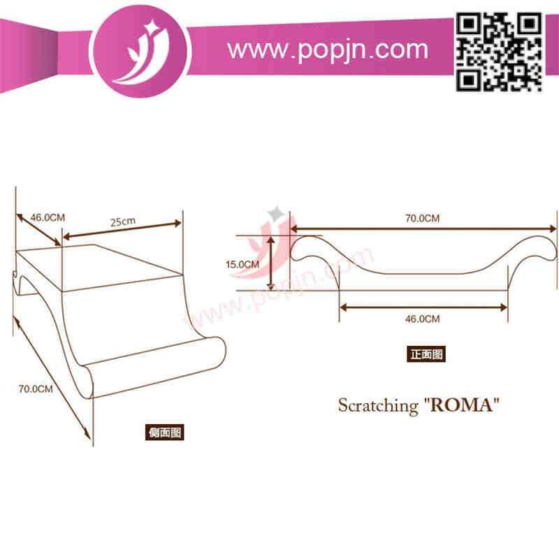 Прочный Симпатичный Форма Красный Гофрированный Картонный Кот Scratcher