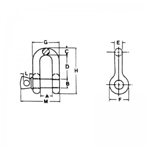 US Type Drop Кованая Винтовая Цепь