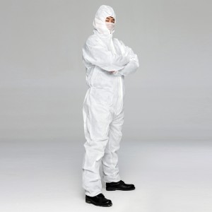 Одноразовые полипропиленовые комбинезоны с капюшоном Одноразовые комбинезоны дышащий PP