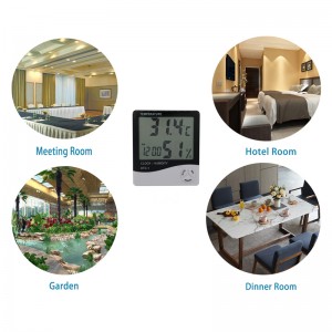 Комнатный термометр Измерение влажности Датчик температуры Метеостанция Цифровая