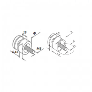 Стеклянный адаптер 30 мм