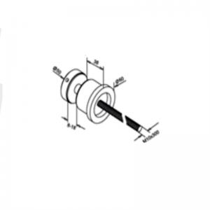 Держатель для стеклянных стенок с наружным диаметром 50 мм