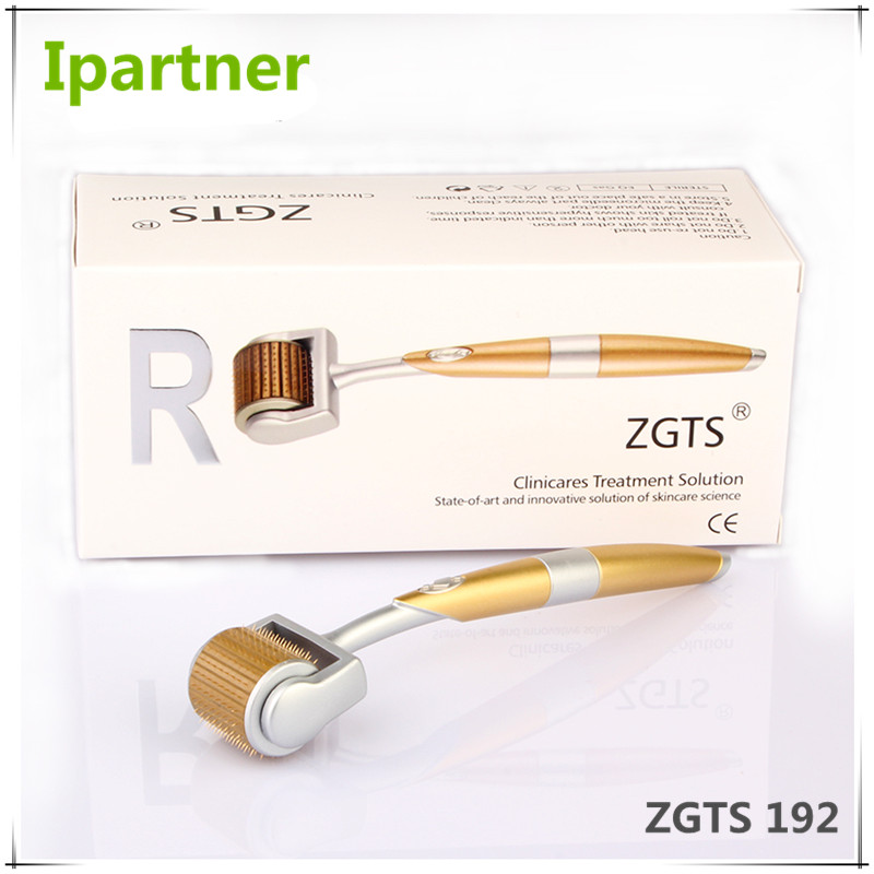 Ipartner Новейшая упаковка ZGTS derma roller 192 иглы для ухода за лицом и против выпадения волос