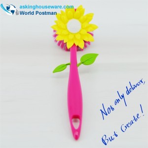 Акбранд Цветочная Кухонная Щетка для Блюда