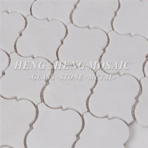 HSC43 Carrara Белый Натуральный Мраморный Камень Шестиугольник Водоструйный Фонарь Формы Мозаика Плитка для Кухни Backsplash Ванная Комна...