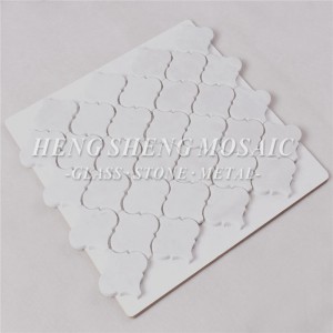 HSC43 Carrara Белый Натуральный Мраморный Камень Шестиугольник Водоструйный Фонарь Формы Мозаика Плитка для Кухни Backsplash Ванная Комна...