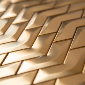 Елочка металлическая изразцовой плитки из нержавеющей стали для кухни / ванной комнаты